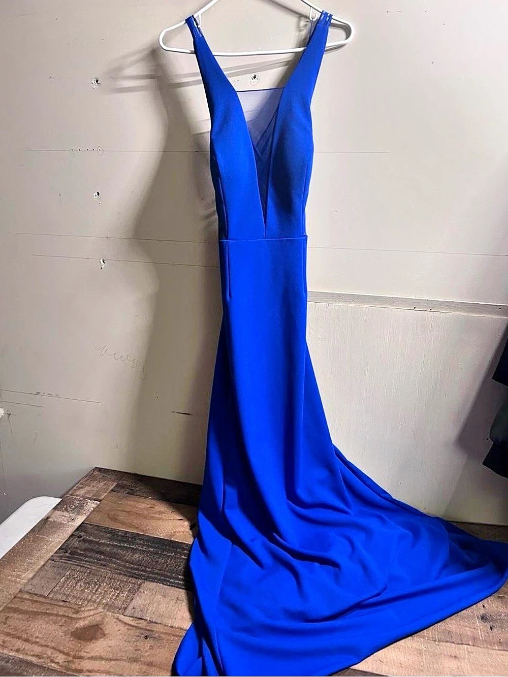 Adrianna Papell Blue Dress Size 10 Like New